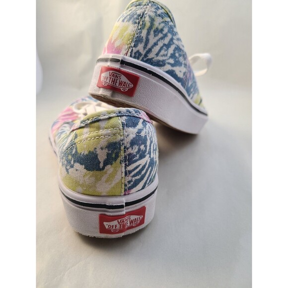 Vans ComfyCush Tie-Dye Sneakers 6.5 Women’s Old Skool Orchid Rainbow Shoes - Picture 4 of 8